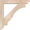 Ekena Millwork Balboa Slat Smooth Bracket w/ Offset Brace, Douglas Fir, 5 1/2"W x 30"D x 30"H BKT0604X30X30BOA06SDF - alternate 4